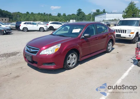 2012 Subaru Legacy 2.5I z USA, uszkodzony, nr VIN 4S3BMBA68C3003971